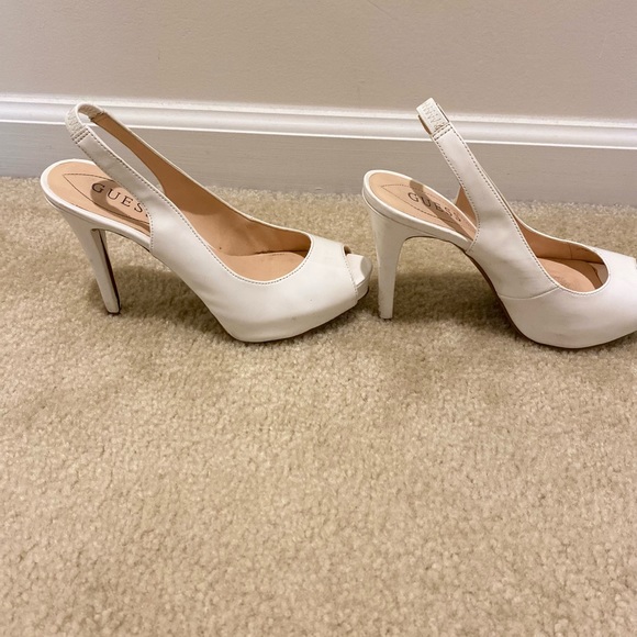 Guess white heels 6.5 - Picture 4 of 7